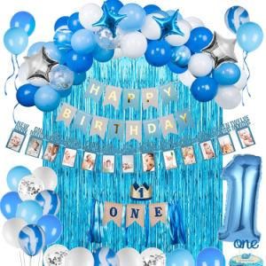 Birthday Banner 32&quot; Aluminum Film Balloons Crown Hat Cake Topper Party Supplies