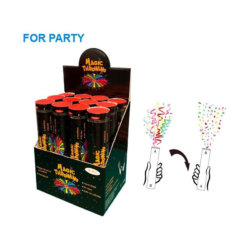 Magic Throwing-Confetti Streamer Flameproof Quality for Party, Festival
