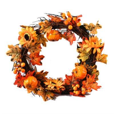 Customized 40cm Dia Christmas Festival Halloween Time Decoration Wreath