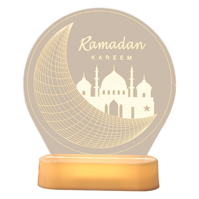 Ramadan Decorations Table Decor Lantern with Flickering LED Eid Mubarak Lantern with LED Decorative Hanging Lantern