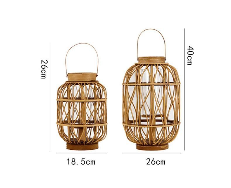 Handmade Cage Lamps and Lanterns Wooden Candle Lantern