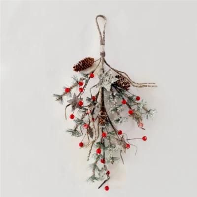 Manufacturer Handmade Home Decor Hanging Pinecone Pick Christmas Decoration