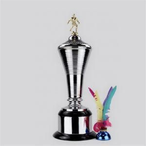 Gold Plating 3D Football Trophy for Souvenir