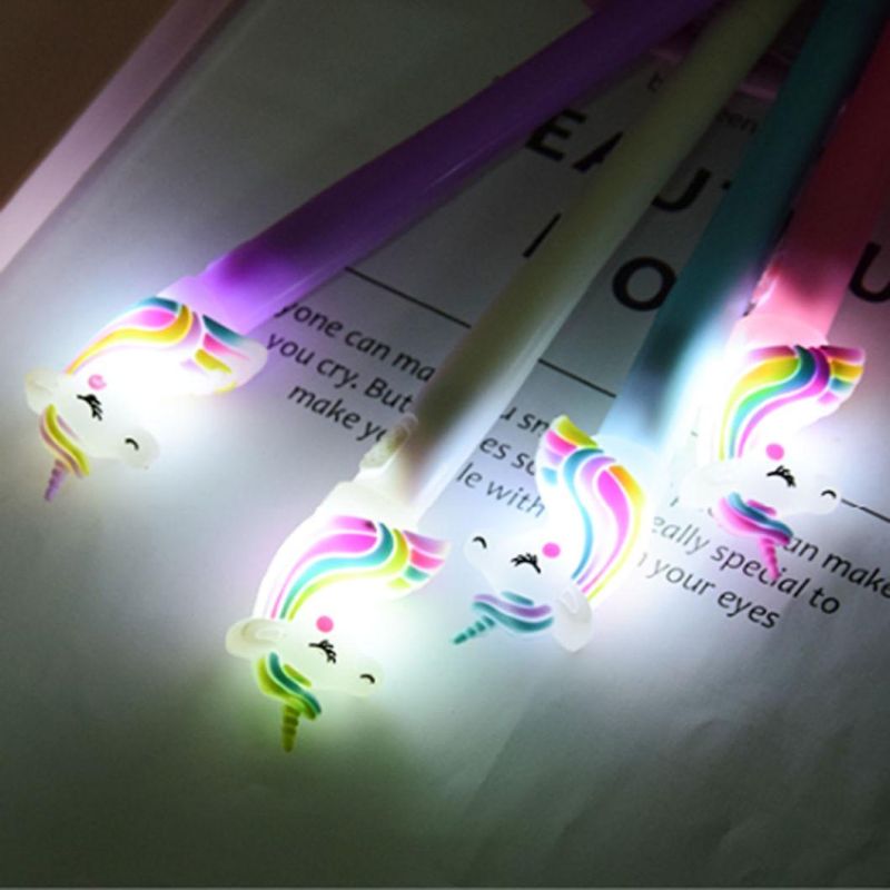 Light up LED Cute Cartoon Pen Ballpoint Creative Party Favors