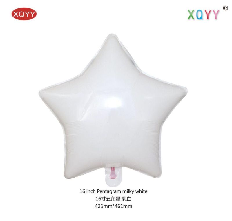 18inch Solid Color Star Helium Mylar Foil Balloon for Party Decoration OEM balloon Factory