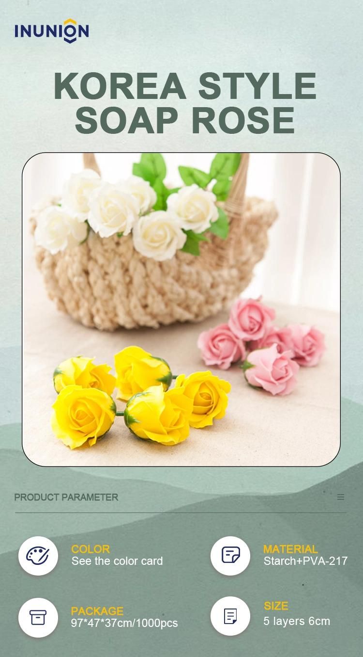 Hot Sale Artificial Peony Soap Flowers Bouquet Home Wedding Decoration Preserved Flower