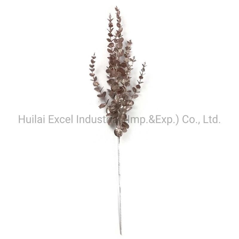 Glitter Floral Eucalyptus Pick Decoration Leaf Pick Eucalyptus Leaves Branches