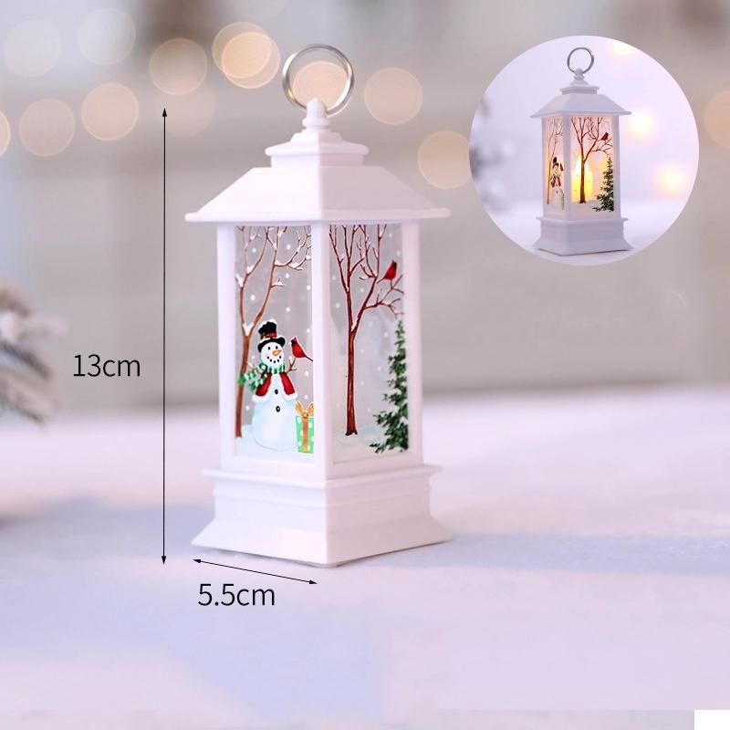 Vintage LED Lantern Lights Holiday Ornaments Christmas Decoration