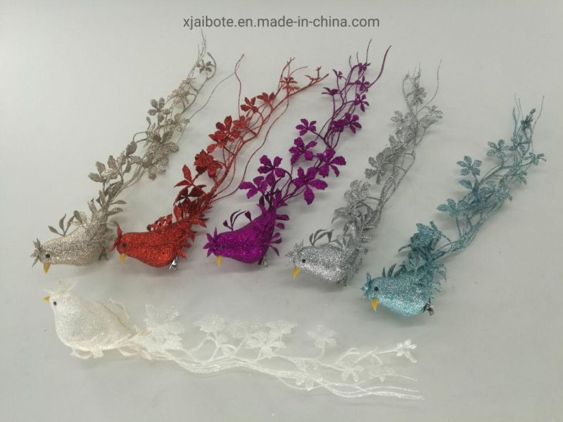 Wholesale Hand-Painted Hanging Foam Bird Shaped Baubles