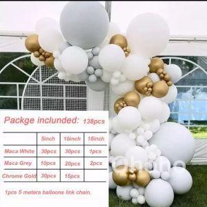 138PCS Balloon Arch Garland DIY Baby Shower Birthday Party Decor