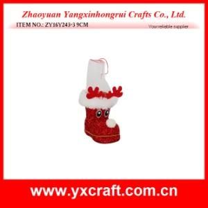 Christmas Decoration (ZY16Y243-3) Christmas Reindeer Boot Xmas Ribbon