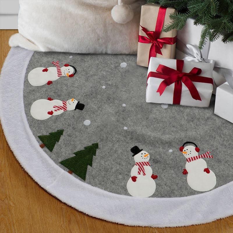 Cross Border New Products Christmas Tree Skirt Christmas Tree Skirt Hotel Shopping Mall Home Decoration Christmas Tree Feet