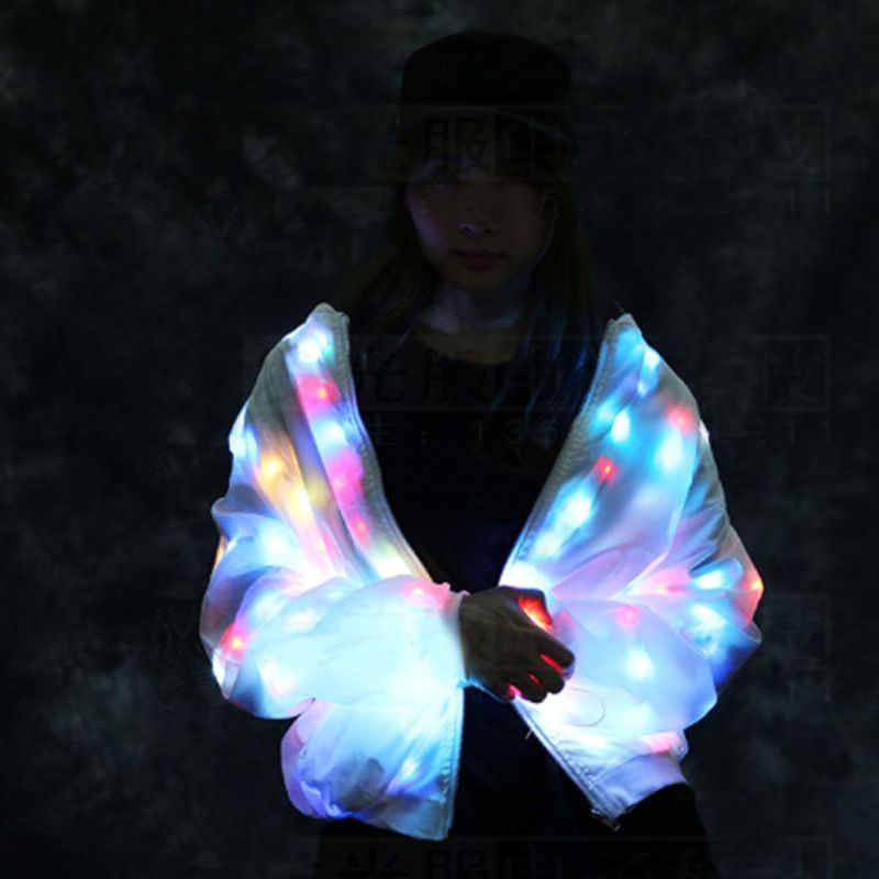 LED Jacket Lovers Baseball Clothes Colorful Night