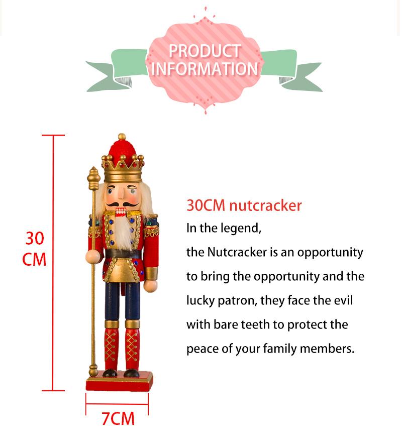 Wooden Christmas Decorative Nutcrackers