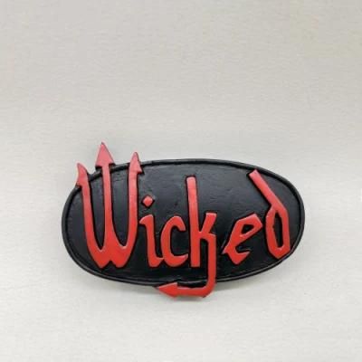 Polyresin Hlloween Words Fridge Magnet for Home Decoration Holiday Gift