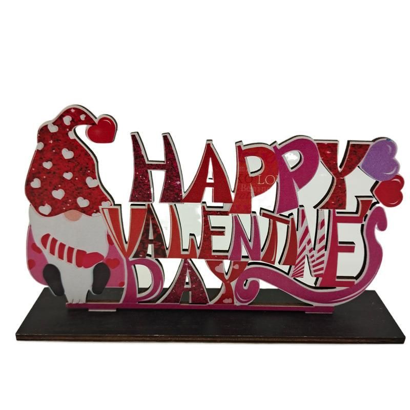 Valentine′ S Day Wooden Craft Decorations Anniversary Wedding Decoration