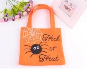 2017 Hot Sale Children Orange Halloween Party Handbag Decoration in Stock