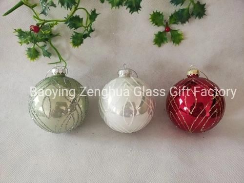 2021 Hot Sales Christmas Tree Ornament Glass Ball