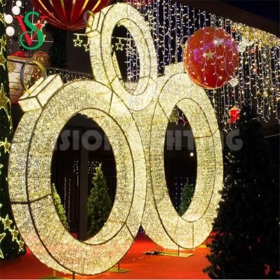 LED Outdoor Commercial Christmas Decorative Arch Motif Lights