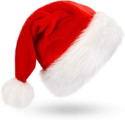 Adult Red Ordinary Hat Santa Claus / Children&prime;s Christmas Wear Santa Hat