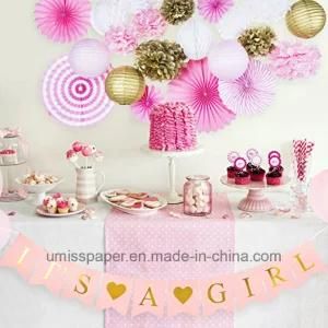 Umiss Paper Lanterns Baby Shower Decorations for Girl Bundle Party Suppliers