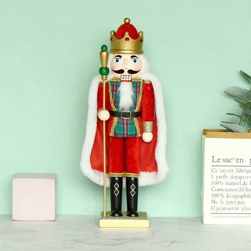 New Design Red and Green Soldier Decoration Christmas Nutcracker