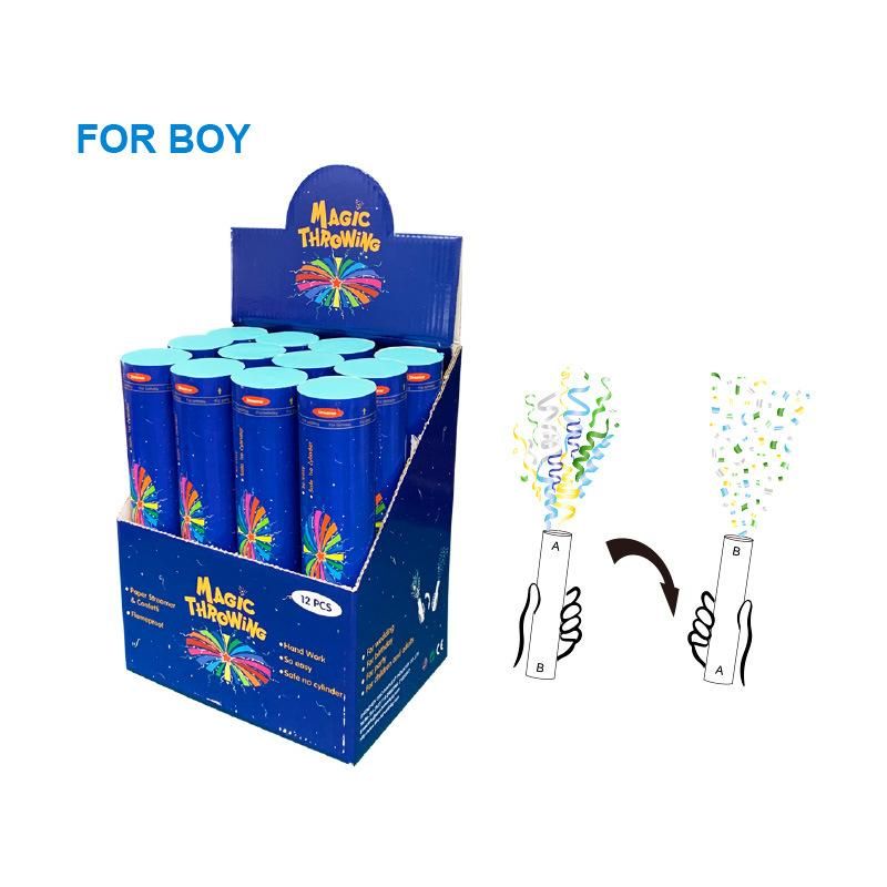 Magic Throwing-Confetti Streamer Flameproof Quality for Party, Festival