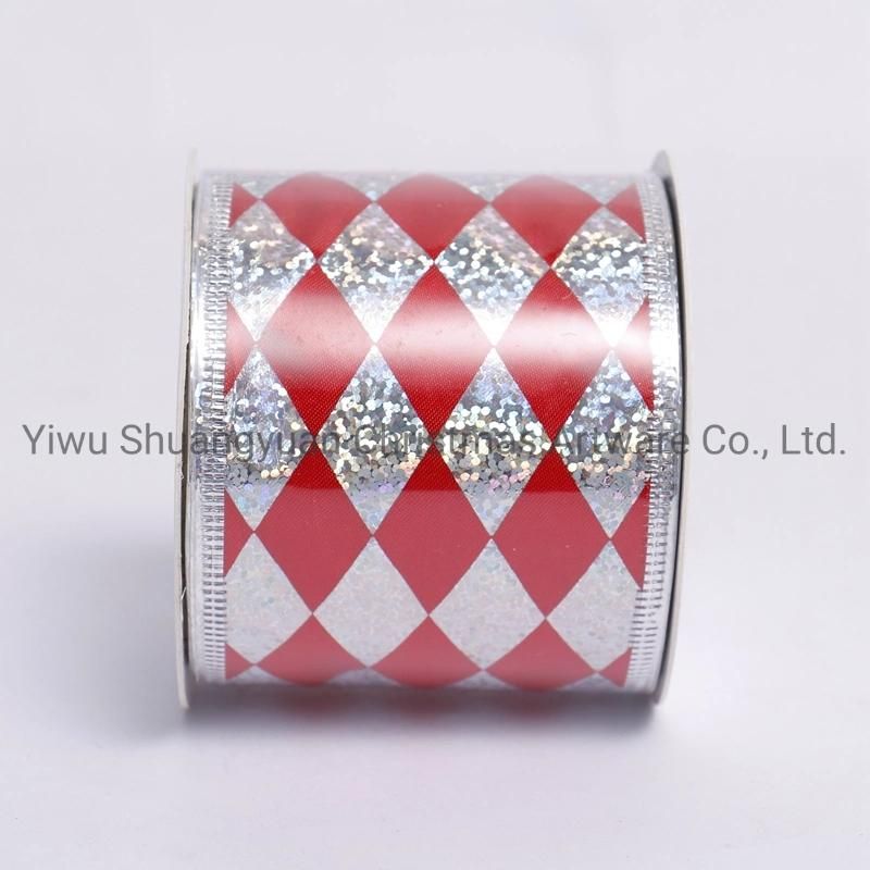 Christmas Ribbon Decor for Holiday Wedding Party Decoration Supplies Hook Ornament Craft Gifts