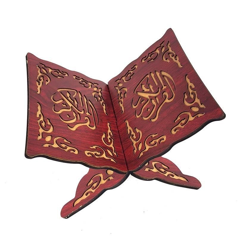 Muslim Eid Ramadan Islam Religion Gift Wooden Book Stand Vintage Holy Book Stand Holder Muslim Prayer Book Display Rack Hot Sale Products