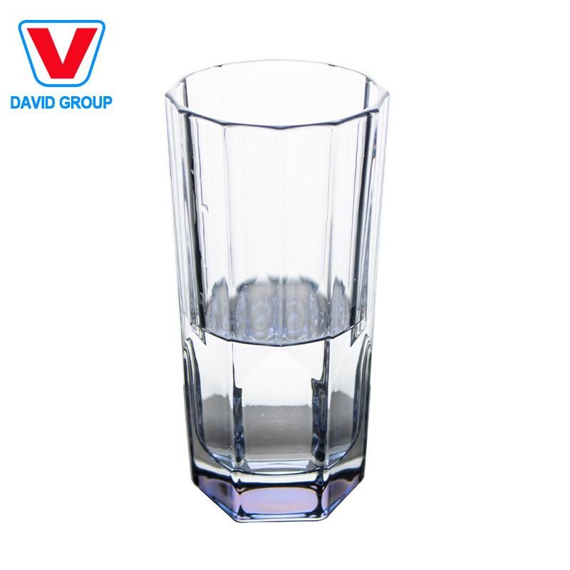 Custom Embossed Transparent Glass Cup for Restaurant