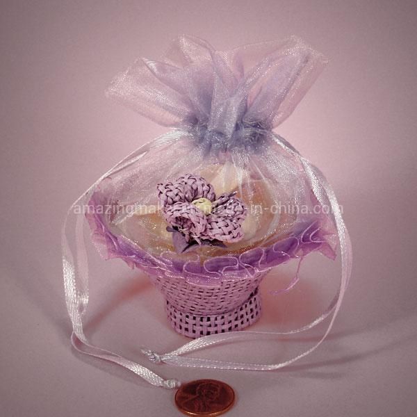 Excellent Organza Paper Mesh Tiny Favor Basket (AM-OB014)