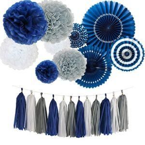 Umiss Paper Fans Kit Halloween Patriotic Wedding Festival Party Decoration