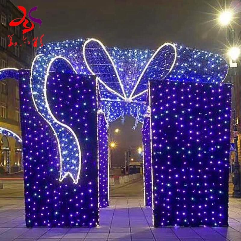 Gift Boxes Christmas Motif Lights for Festival for Outdoor Decoration