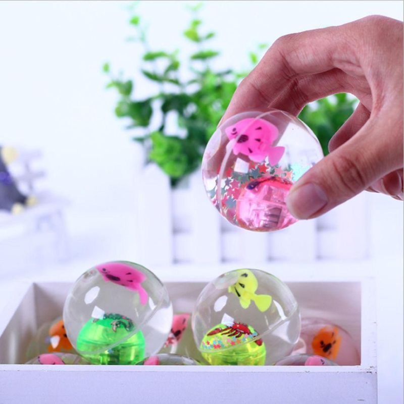 Colors Elastic Crystal Ball Toys with LED Flash Toys