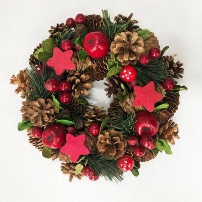 Low MOQ Cheap Artificial Christmas Decoration Wreaths Garland