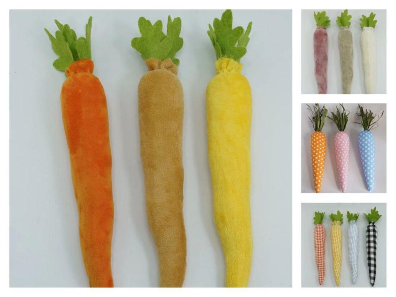 Factory Supplies Handcraft Spring Easter Decor Fabric Decoration Carrot