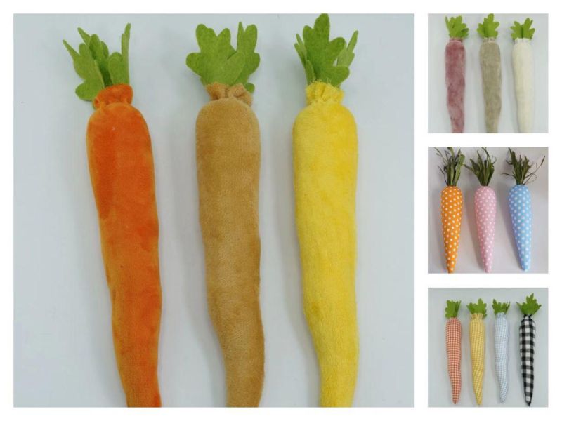 Factory Supplies Handcraft Spring Easter Decor Fabric Decoration Carrot