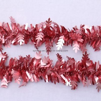 Wholesale Metallic Christmas Tinsel Garland for Decoration