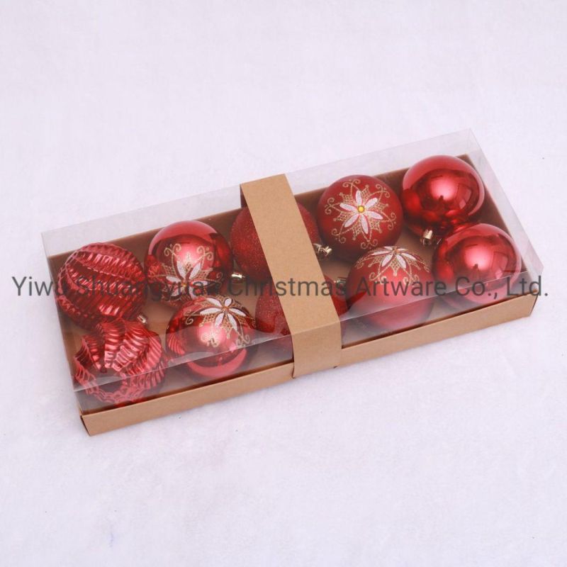 Plastic Christmas Ornaments Colorful Christmas Balls