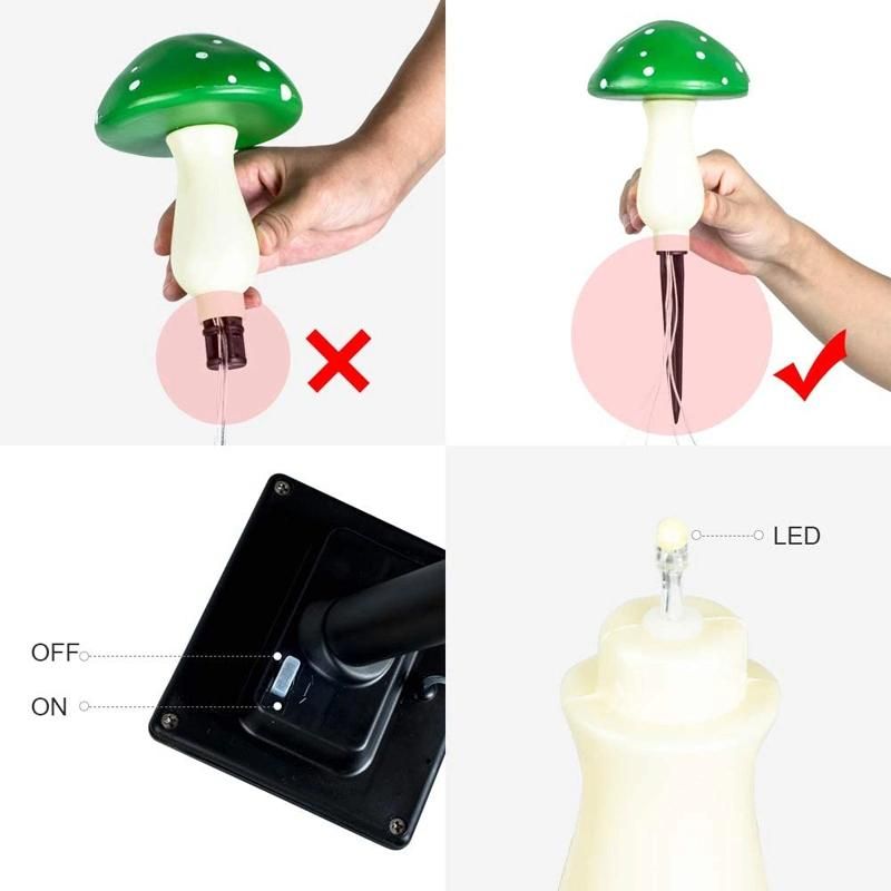 Outdoor Solar Garden Lights, Yard Decorations Solar Mushroom Lights