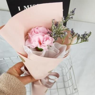 Artificial Flower Head Home Decor Factory Wholesale Single Head Soap Flower Carnation with Fragrance