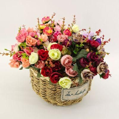 Hot Sale 7 Bunches 21 Heads Rose Flower Artificial Roses with Long Stems for DIY Wedding Bouquets Centerpieces Bridal Shower Party Home Decor