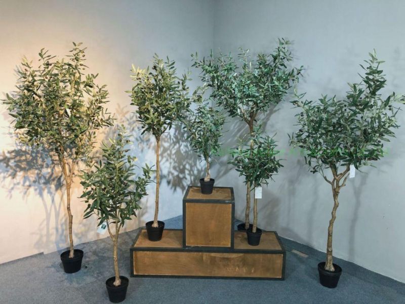 Factory Cheap Wholesale Artificial Olive Leaves for Wedding Decoration