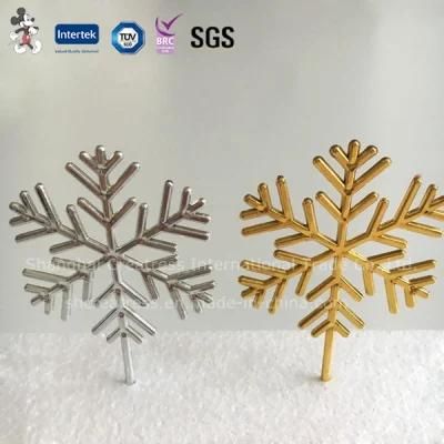 Hot Sale Personalized Snowflake Christmas Cake Decorations for 2016