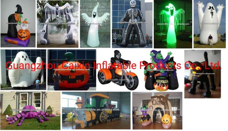 Halloween Inflatable Halloween Yard Decoration Inflatable Halloween Ghost with LED Lights