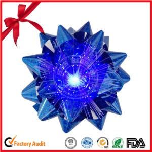 LED Light Ribbon Bow with Battery / 7 Color Star Bow