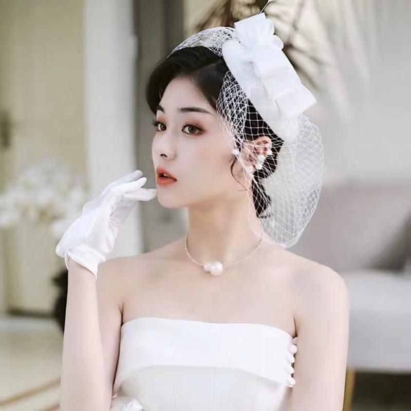 Bridal Top Knot Hat Feather Elegant Headpiece Hair Accessories Carnival Fascinator Hats