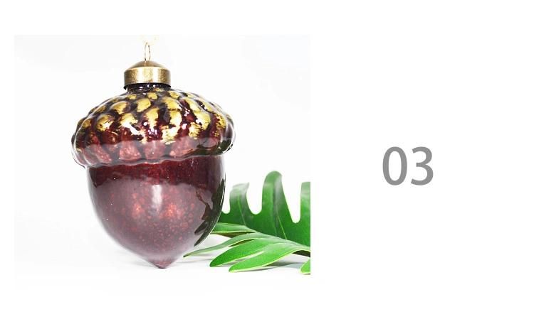 Christmas Decoration Supplies Type Decorative Glass Christmas Ornaments