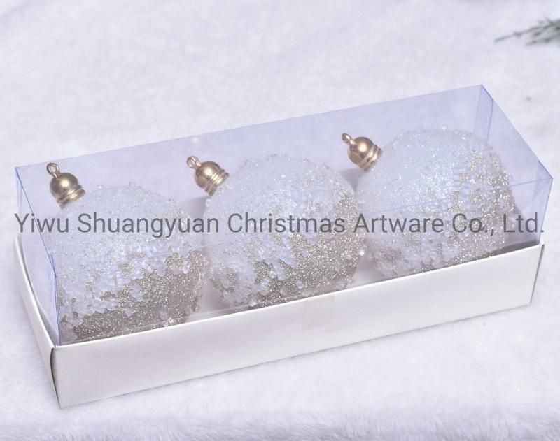 New Design Christmas Ball for Holiday Wedding Party Decoration Supplies Hook Ornament Craft Gifts