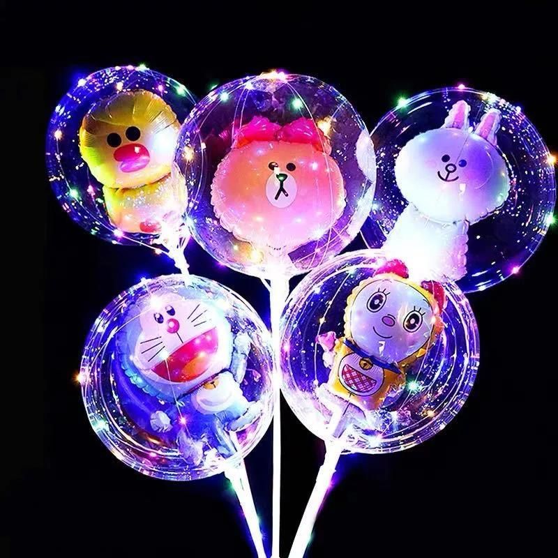 Cartoon Bobo Balloon Light LED Balloon for Christmas Wedding Party